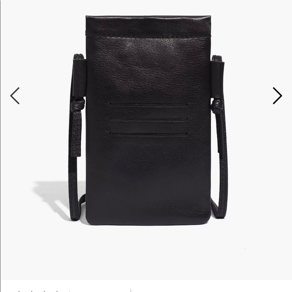 Madewell the smartphone crossbody bag in leather in green color - Picture 10 of 15